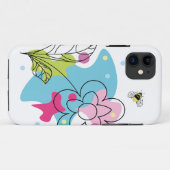 Coques Case-Mate iPhone Vecteur vectoriel tendance motif d'une fleur d'été (Dos (Horizontal))