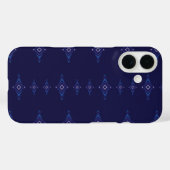 Coques Case-Mate iPhone Vector boho motif mélange ciel bleu inspiré Ikat (Verso (horizontal))