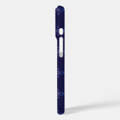 Coques Case-Mate iPhone Vector boho motif mélange ciel bleu inspiré Ikat (Verso / Gauche)