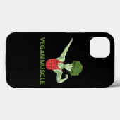 Coques Case-Mate iPhone Vegan Power Plante végétarien Brocoli Bodybuilding (Verso (horizontal))