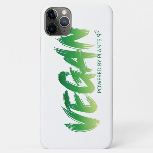 Coques Case-Mate iPhone Vegan - Propulsé par des plantes (Dos)