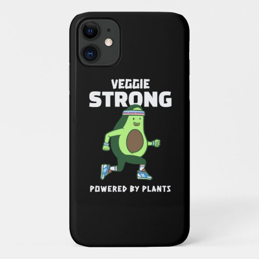 Coques Case-Mate iPhone Veggie Strong, Powered by plantes (Dos)