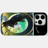 Coques Case-Mate iPhone Veillée lunaire de l'aigle (Verso (horizontal))