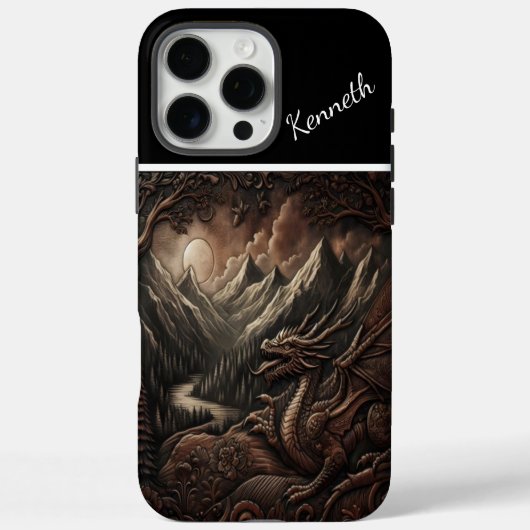 Coques Case-Mate iPhone Veillée lunaire du dragon (Verso)