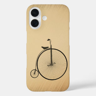 Coques iPhone 16 Vélo ancien à grande roue rustique