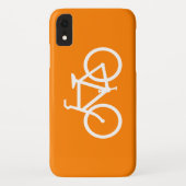 Coques Case-Mate iPhone Vélo blanc et orange (Dos)