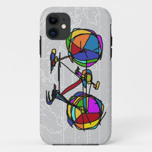 Coque iPhone 11 vélo coloré pop art