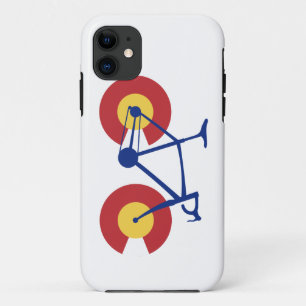 Coque iPhone 11 Vélo de drapeau du Colorado