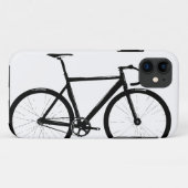 Coques Case-Mate iPhone Vélo de voie - noir sur le blanc (Dos (Horizontal))