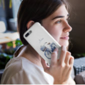 Coques Case-Mate iPhone Vélo en Delft Blue personnalisable