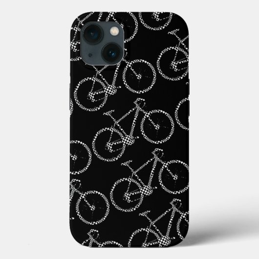 Coques Case-Mate iPhone Vélo vérifié noir (Verso)