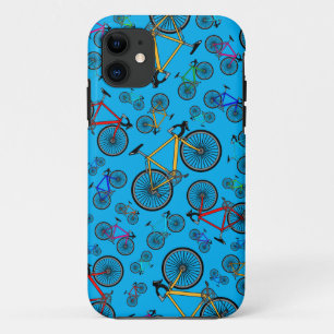 Coque iPhone 11 Vélos de route bleu ciel