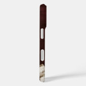 Coques Case-Mate iPhone velours floral prune (Verso / Droite)