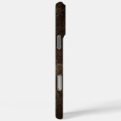 Coques Case-Mate iPhone Velvety Bronze Damask | Grunge baroque Brown (Verso / Droite)