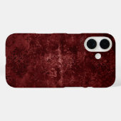 Coques Case-Mate iPhone Velvety Henna Damask | Grunge rouge (Verso (horizontal))