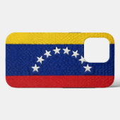Coques Case-Mate iPhone Venezuelan flag embroidery style design (Verso (horizontal))