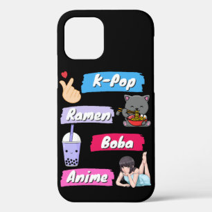 Case-Mate iPhone Case Ventilateur de culture K-Pop, Ramen, Boba et Anime