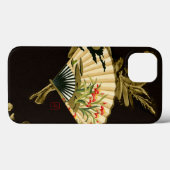 Coques Case-Mate iPhone Ventilateur oriental criblé au design floral (Verso (horizontal))