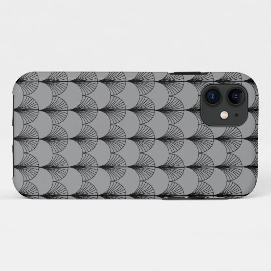 Coques Case-Mate iPhone Ventilateurs gris et noirs (Dos (Horizontal))