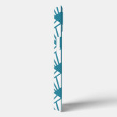 Coques Case-Mate iPhone Ventilateurs Turquoises Art déco (Verso / Droite)