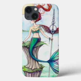 Etui iPhone 13 Vents d'Irlande Fantaisie de Sirène Art