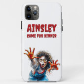Coques Case-Mate iPhone Venu pour le dîner Zombie Halloween Déplaisant Zom (Dos)
