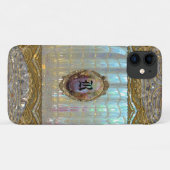 Coques Case-Mate iPhone Veraspeece Beau Monogramme Baroque Unique (Dos (Horizontal))