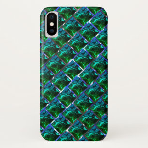 Case-Mate iPhone Case Verde esmeralda e curvas, sob grade niquelada ?