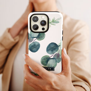 Case-Mate iPhone Case Verdure luxuriante et Eucalyptus Nom personnalisé