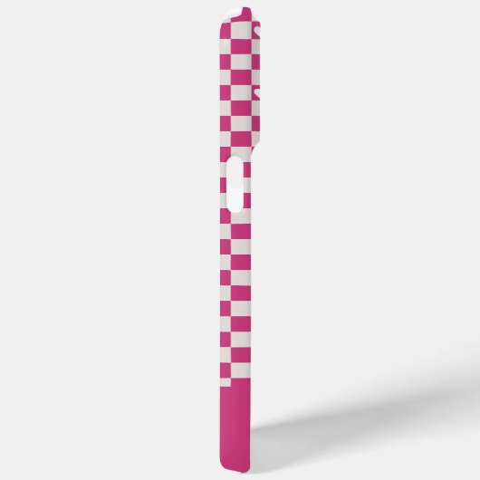 Coques Case-Mate iPhone Vérificateurs et coeurs roses (Verso / Droite)