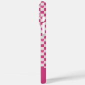 Coques Case-Mate iPhone Vérificateurs et coeurs roses (Verso / Gauche)