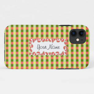 Case-Mate iPhone Case Vérification de pastèque 'Nom' horizontal