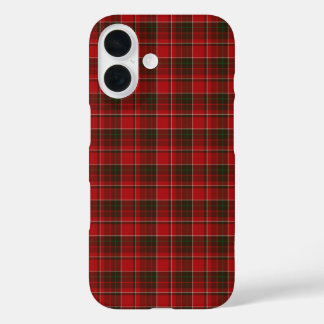 Coques iPhone 16 Vérification de Tartan rouge