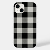 Coques Case-Mate iPhone Vérification du buffle noir rustique (Verso)
