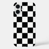 Coques Case-Mate iPhone Vérification rétro en noir et blanc (Verso)