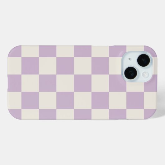 Coques Case-Mate iPhone Vérification rétro Lilac (Verso (horizontal))