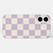 Coques Case-Mate iPhone Vérification rétro Lilac (Verso (horizontal))