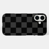 Coques Case-Mate iPhone Vérification rétroactive noire (Verso (horizontal))