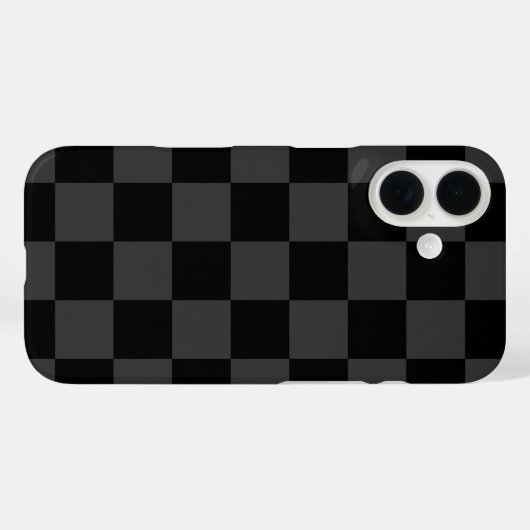 Coques Case-Mate iPhone Vérification rétroactive noire (Verso (horizontal))