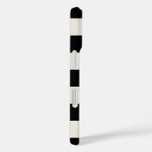 Coques Case-Mate iPhone Vérification rétrospective noire et crème (Verso / Droite)