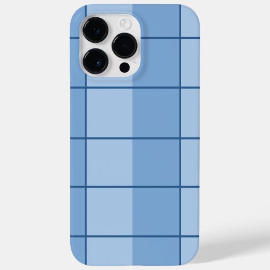 Coques Case-Mate iPhone Vérifications bleues mignonnes (Verso)