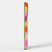 Coques Case-Mate iPhone Vérifications rétroactives rose orange vert (Verso / Droite)