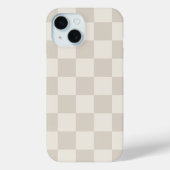 Coques Case-Mate iPhone Vérifié Rétro Beige et Crème (Verso)