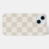 Coques Case-Mate iPhone Vérifié Rétro Beige et Crème (Verso (horizontal))