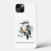 Coques Case-Mate iPhone Véritable Kookaburra Bleu, personnalisé (Verso)