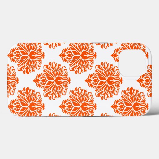 Coques Case-Mate iPhone Vermillion Elegant Damask (Verso (horizontal))