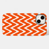 Coques Case-Mate iPhone Vermillion Moods Asiatiques Ikat Chevrons (Verso (horizontal))