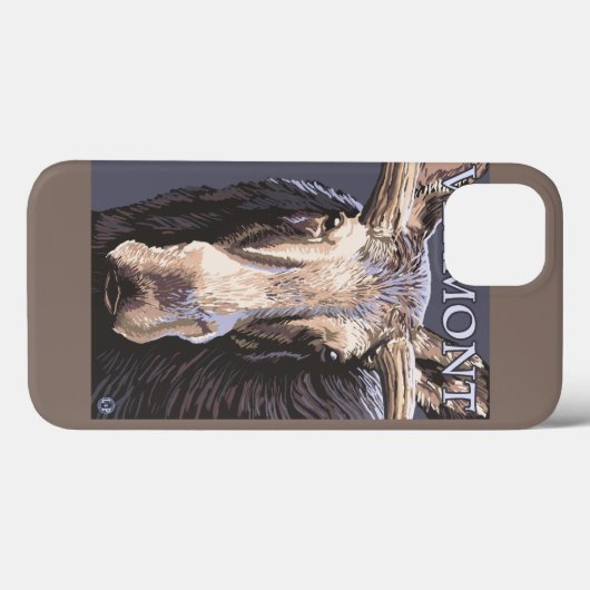 Coques Case-Mate iPhone VermontMoose en haut (Verso (horizontal))