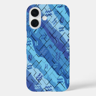 Coques iPhone 16 Vernis Zodiac Aquarius Carreaux cassés