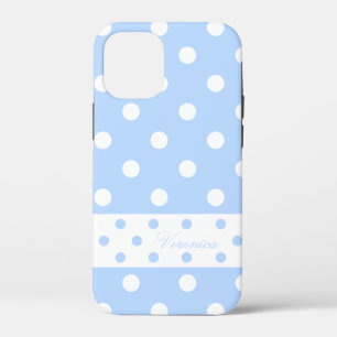 Coque iPhone 12 Mini Veronica - Pois mignons Avec Votre Nom -